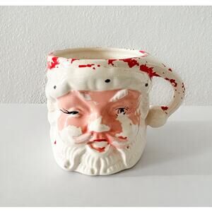 VINTAGE SANTA MUG from 1950's 3" NAPCOWARE CHRISTMAS x435/M HOLIDAYS